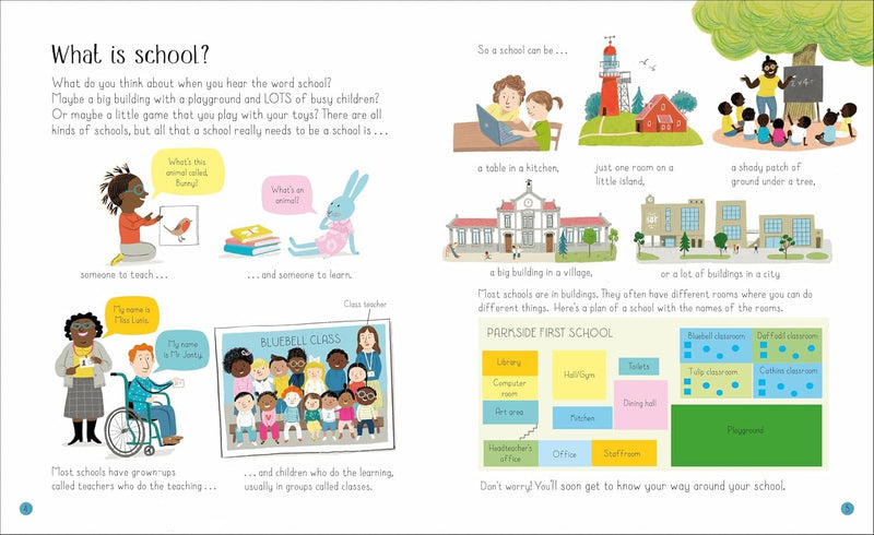 Usborne: All About Starting School by Felicity Brooks & Mar Ferrero - Non Fiction - Hardback 3-5 Usborne Publishing Ltd