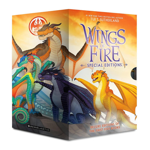 Wings of Fire by Tui T. Sutherland 5 Books Special Edition Box Set - Ages 9-14 - Paperback (Sprayed Edges) 9-14 Scholastic