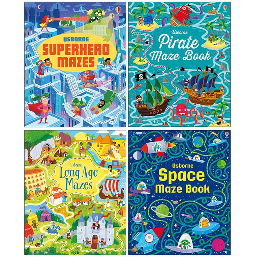 Usborne Maze Series By Sam Smith & Kirsteen Robson 4 Books Collection Set - Ages 5-8 - Paperback 5-7 Usborne Publishing Ltd