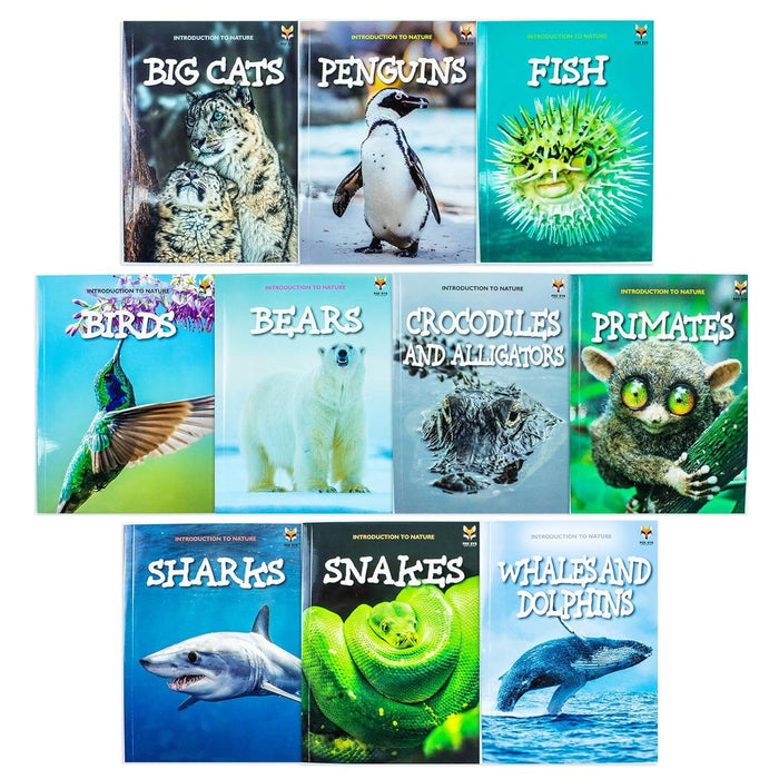 Introduction to Nature for Beginners 10 Books Collection Set - Ages 7+ - Paperback 7-9 Fox Eye Publishing