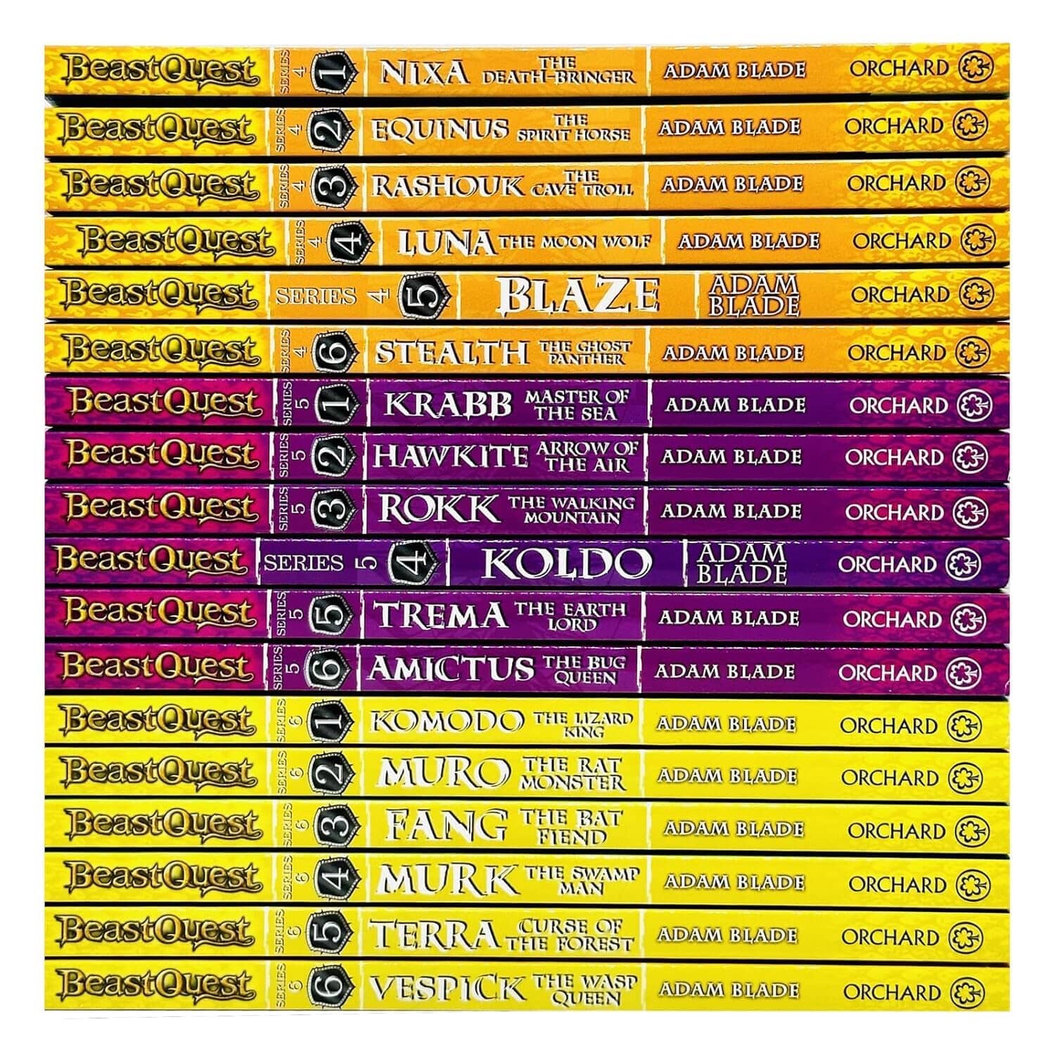 Beast Quest Series (4-6) by Adam Blade: 18 books Collection Set - Ages ...