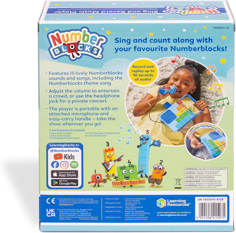 Learning Resources Numberblocks Sing And Record Music Player - Ages 3+ - Educational Toy 3-5 Learning Resources
