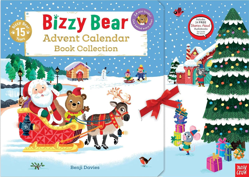 Bizzy Bear Advent Calendar Book Collection: Illustrated 24 Mini Storybook Surprises! by Benji Davies - Ages 2+ - Board Book 0-5 Nosy Crow Ltd