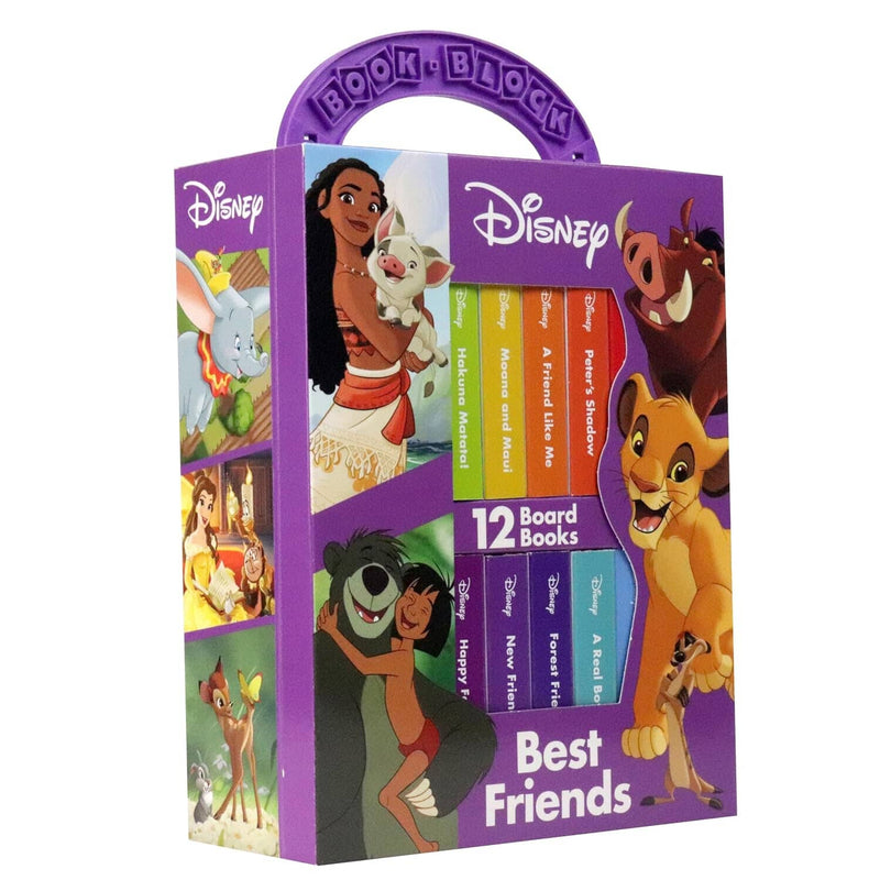 My First Library Disney Best Friends: Lion King, Moana, and more 12 Board Books By Disney - Age 0-5 0-5 P I Kids