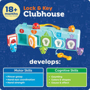 Learning Resources Lock & Key Clubhouse - Ages 18 Months+ - Educational Toy 0-5 Learning Resources
