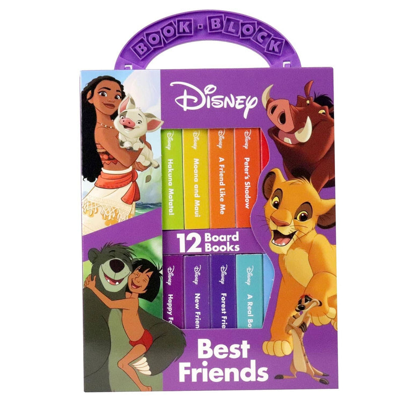 My First Library Disney Best Friends: Lion King, Moana, and more 12 Board Books By Disney - Age 0-5 0-5 P I Kids