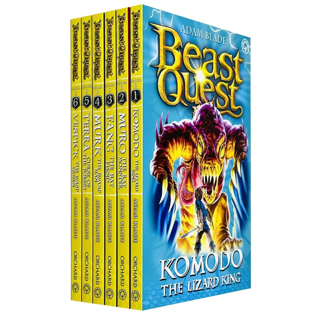 Beast Quest Series 6 Adam Blade 6 Collection Set Ages 7 9 Paperback