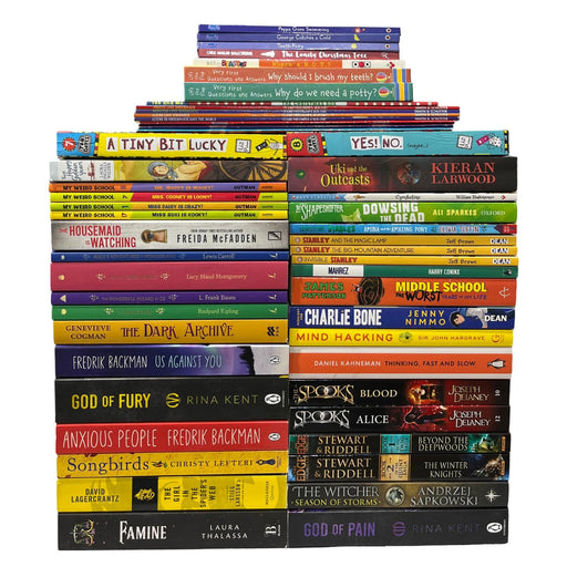 JOBLOT NUMBER 8 : 45 Fiction/Children's Mix Books Collection - Paperback - T 03 Books2Door