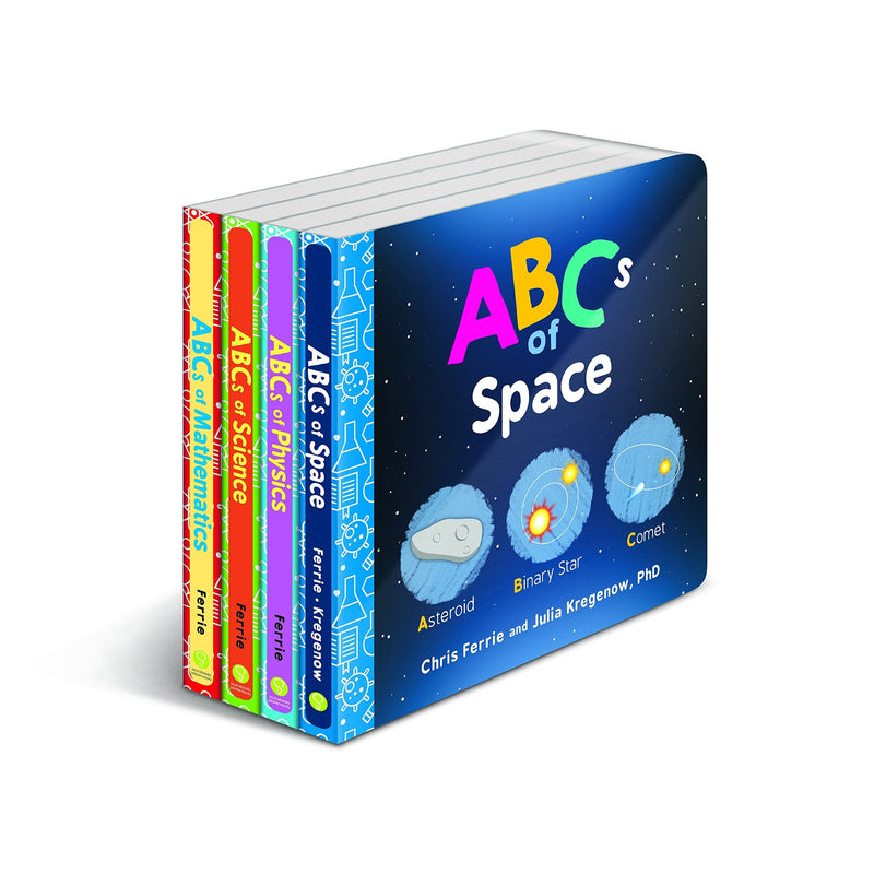 My First Science Library Abc's 4 Book Collection Set by Chris Ferrie - Ages 3+ - Board Book 0-5 Sourcebooks Explore