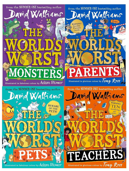 The World's Worst Series by David Walliams 4 Books Collection Set - Ages 8+ - Paperback 9-14 HarperCollins Publishers