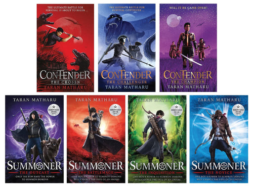 Summoner And Contender Series By Taran Matharu 7 Books Collection Set - Ages 12-17 - Paperback Fiction Hodder & Stoughton