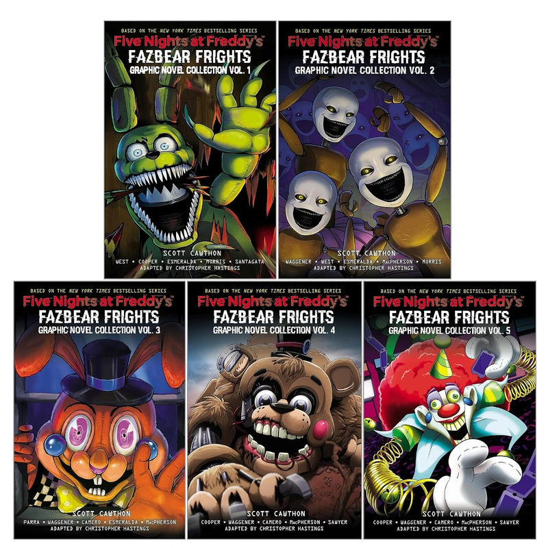 Five Nights at Freddy's: Fazbear Frights by Scott Cawthon 5 Graphic Novels Box Set - Ages 12+ - Paperback