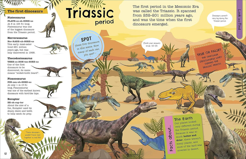 The Fact-Packed Activity Book: Dinosaurs by DK - Ages 5+ - Paperback 5-7 DK