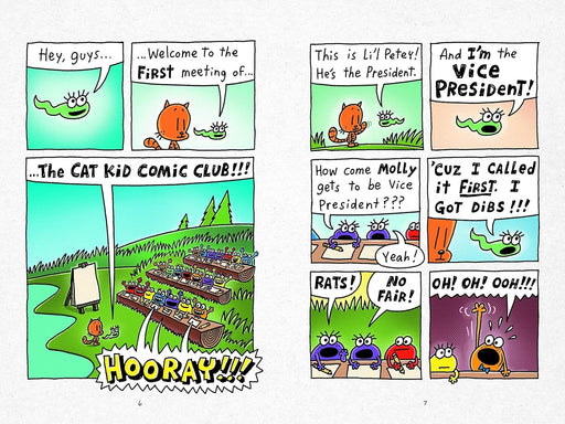 Cat Kid Comic Club Book 1 By Dav Pilkey - Ages 7-12 - Hardback 7-9 Scholastic