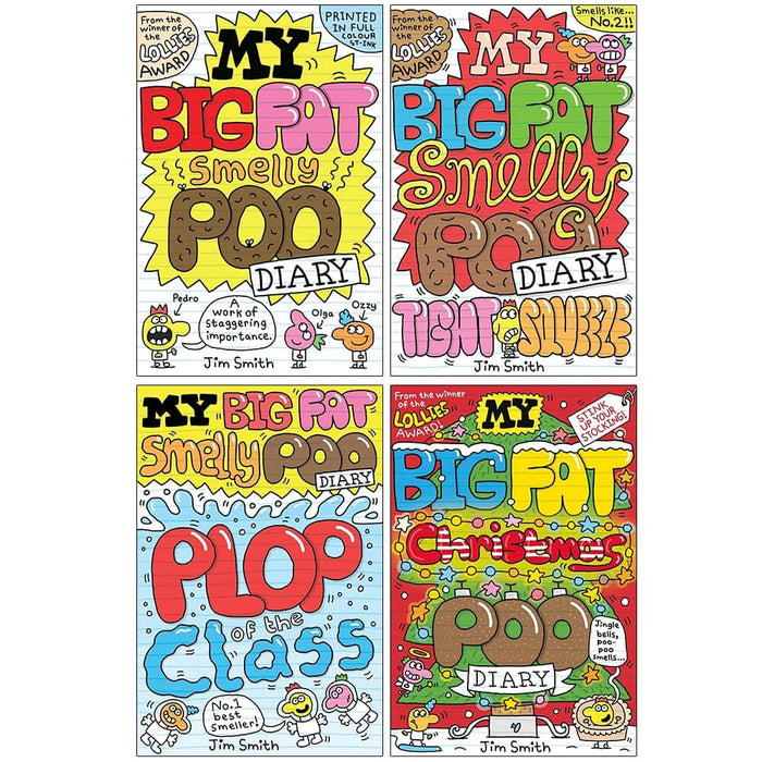 My Big Fat Smelly Poo Diary by Jim Smith 4 Full-Colour Graphic Novels Collection Set - Ages 7-12 - Paperback Graphic Novels Scholastic