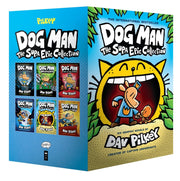 Dog Man: The Supa Epic Collection by Dav Pilkey 6 Books Box Set - Ages 7-9 - Hardback Graphic Novels Scholastic