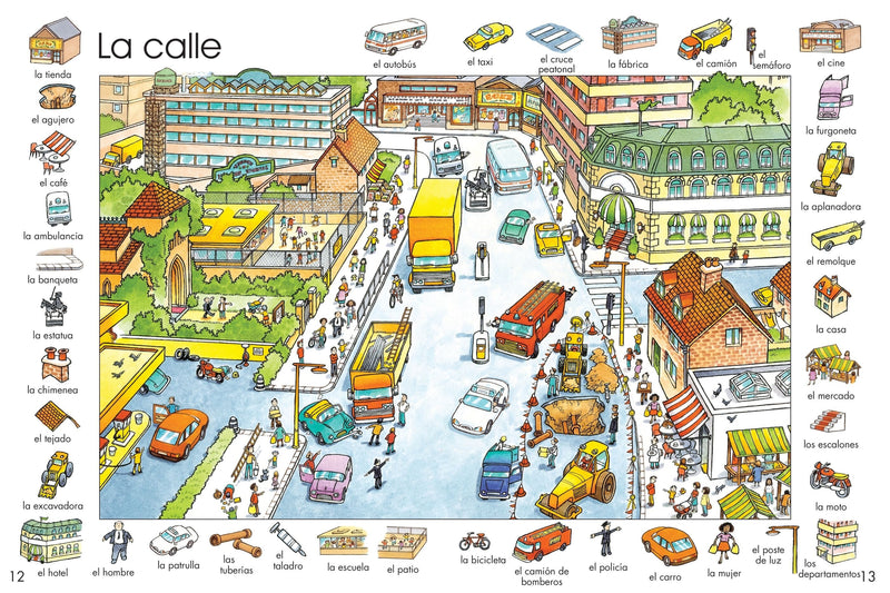 Usborne First Thousand Words In Spanish illustrated Children Book By Heather Amery - Paperback - Age 5+ Usborne Publishing Ltd