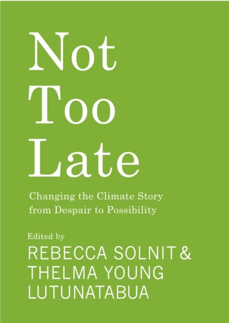 Not Too Late : Changing the Climate Story from Despair to Possibility by Rebecca Solnit Extended Range Haymarket Books