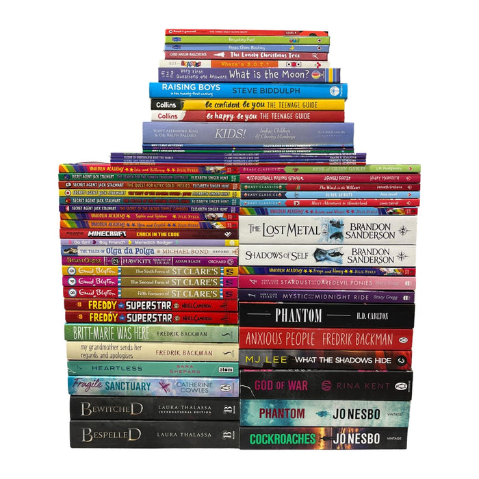 JOBLOT NUMBER 9 : 45 Fiction/Children's Mix Books Collection - Paperback - T 03 Books2Door