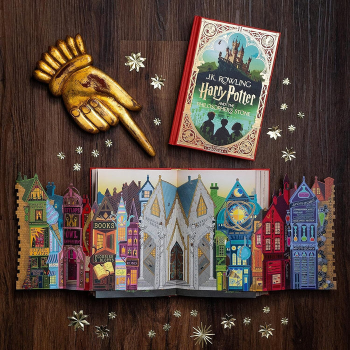 Harry Potter MinaLima Edition (Illustrated) by J.K. Rowling 3 Books Collection Set - Ages 7-11 - Hardback 7-9 Bloomsbury Publishing PLC