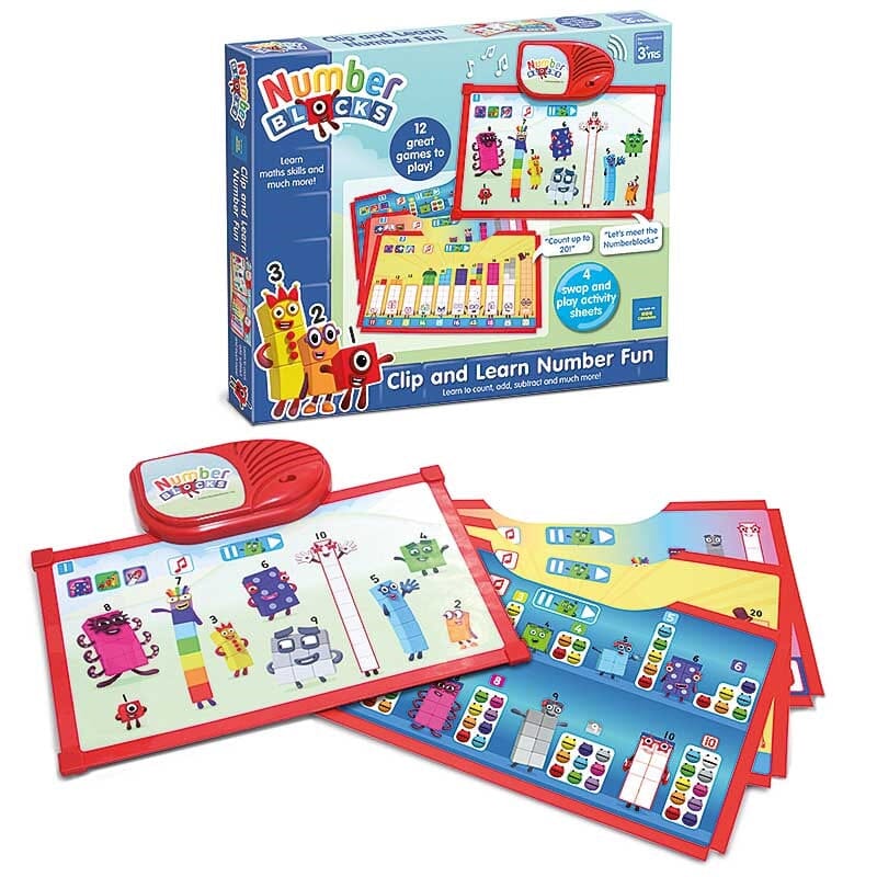 Numberblocks Clip & Learn Number Fun (12 Games) By Trends UK - Ages 3 ...