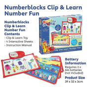Numberblocks Clip & Learn Number Fun (12 Games) By Trends UK - Ages 3+ - Educational Toys 0-5 TRENDS UK LTD