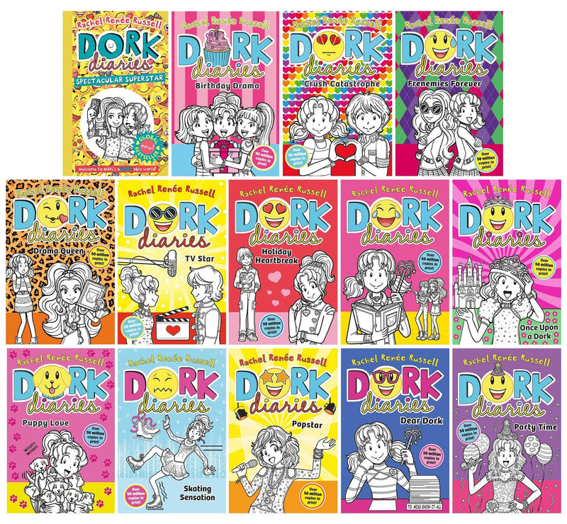 Dork Diaries Complete Series (Vol. 1-14) By Rachel Renee Russell 14 Books Collection - Ages 9-14 - Paperback 9-14 Simon & Schuster