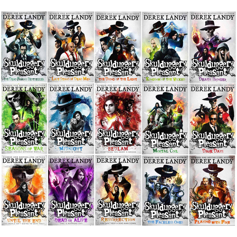 Skulduggery Pleasant Series (Books 1-15) by Derek Landy: 15 Books Collection Set - Ages 9-14 - Paperback 9-14 HarperCollins Publishers