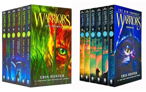 Warrior Cats by Erin Hunter: Series 1 & 2 12 Books Collection Set - Ages 8-12 - Paperback B2D DEALS HarperCollins Publishers