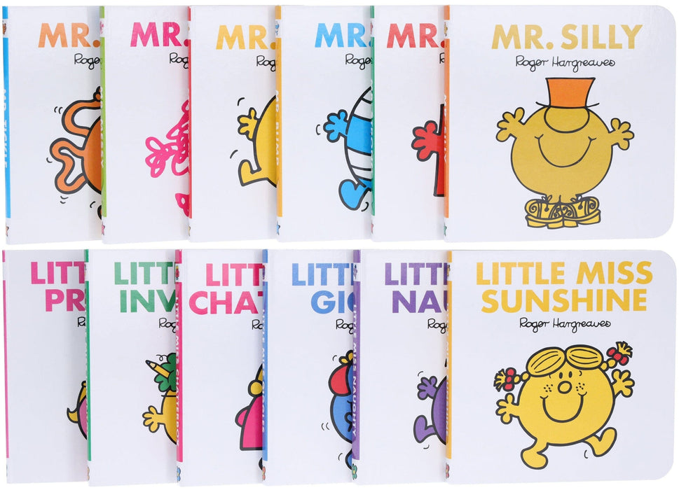 Mr. Men & Little Miss: Pocket Library by Roger Hargreaves 12 Mini Books Collection Box Set - Ages 1-5 - Board Book 0-5 HarperCollins Publishers