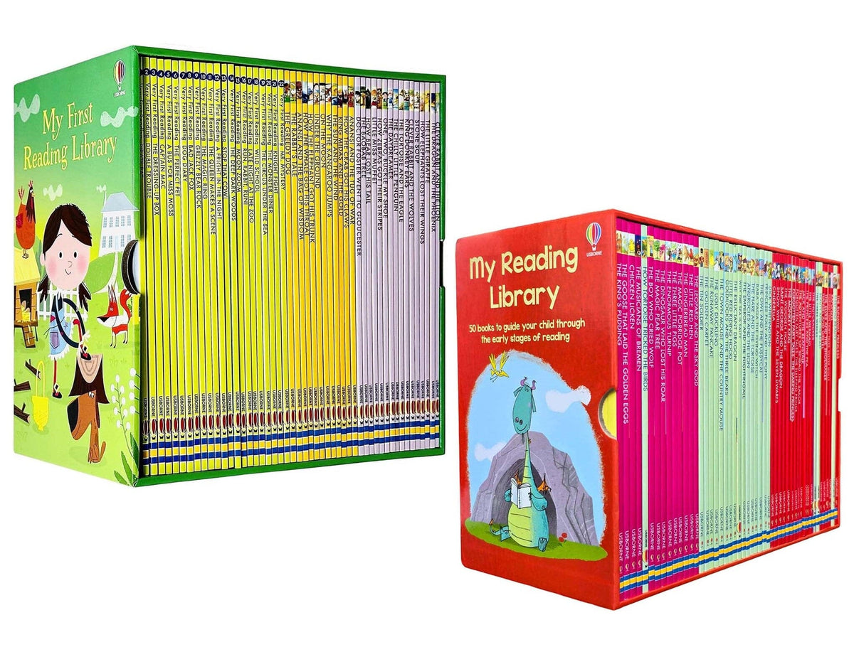 Usborne My First Reading Library Collection 100 Books Box Set - Ages 5 ...
