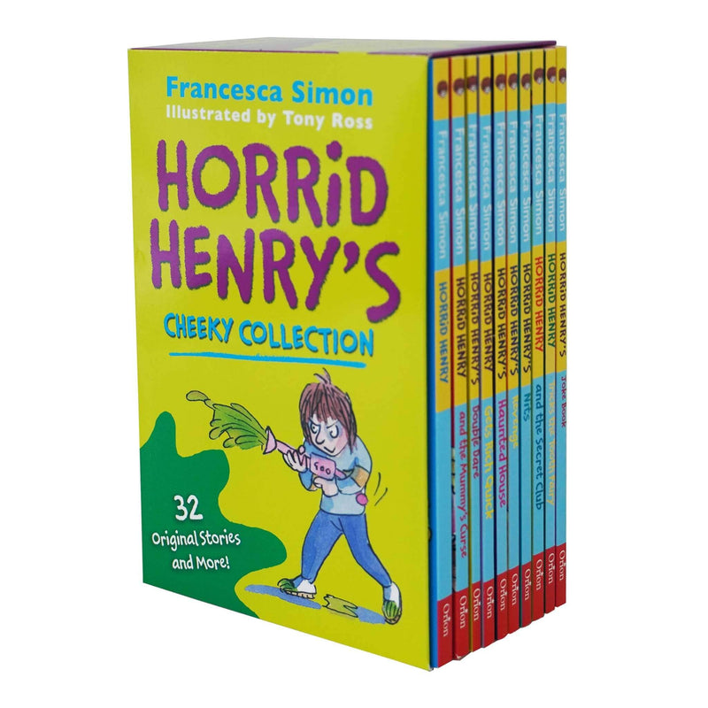 Horrid Henry Cheeky Collection 10 Books Set By Francesca Simon - Ages 6+ - Paperback 7-9 Hachette