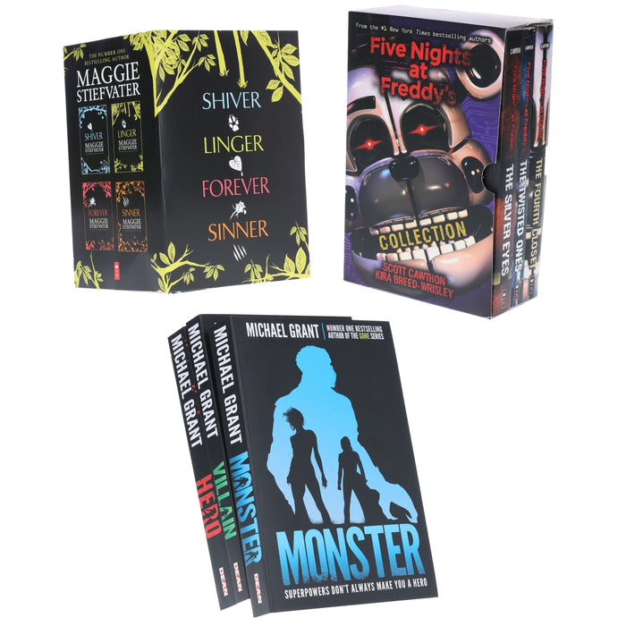 Five Nights At Freddy's, Monster & Wolves of Mercy Falls: 10 Books Collection Set - Ages 12-17 - Paperback Young Adult Various