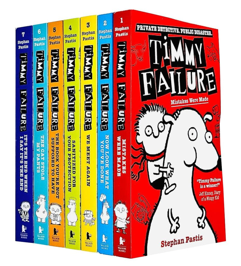 Timmy Failure Series by Stephan Pastis 7 Books Collection Set - Ages 9-12 - Paperback 9-14 Walker Books Ltd