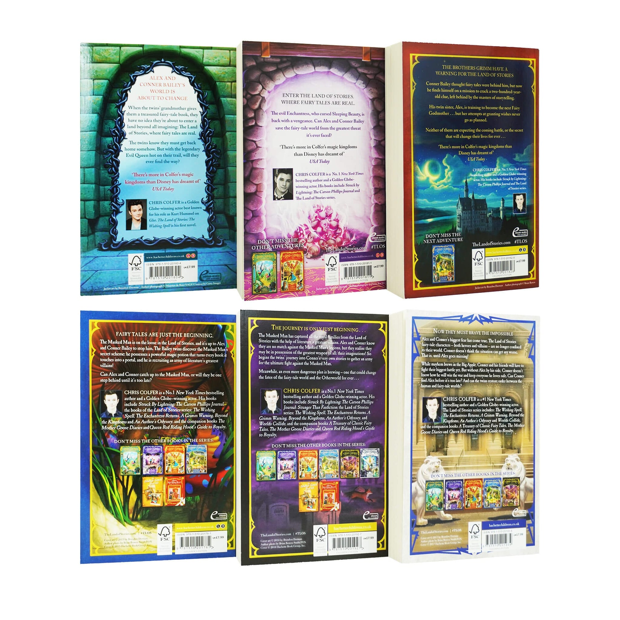 The Land of Stories Series by Chris Colfer 6 Books