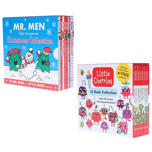 Mr Men Christmas Collection & The Little Cherries Little Life Lessons from Big Personalities: 26 Books Box Set - Ages 0-5 - Paperback 0-5 Various