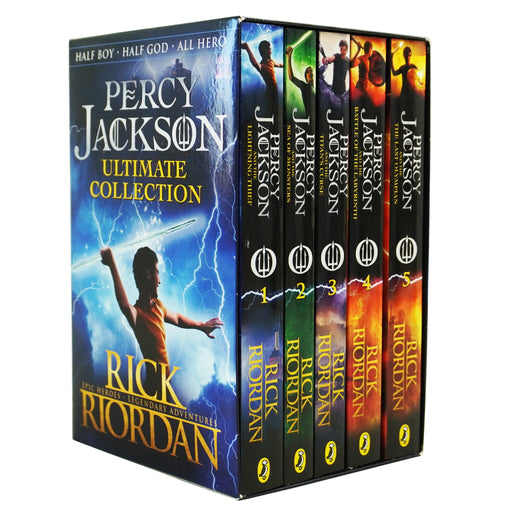Percy Jackson by Rick Riordan 5 Books Box Set - Ages 9-14 - Paperback 9-14 Penguin