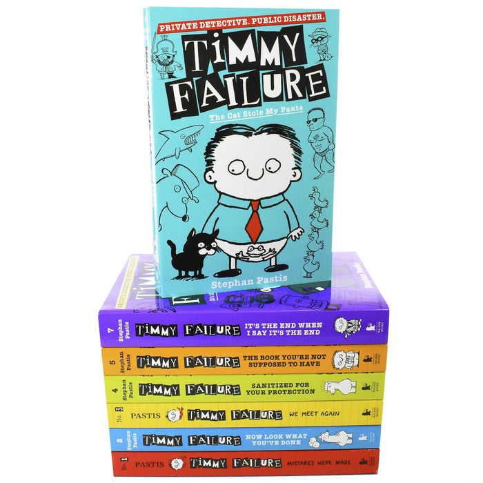 Timmy Failure Series by Stephan Pastis 1-7 Books Collection Set - Ages 9-12 - Paperback 9-14 Walker Books Ltd