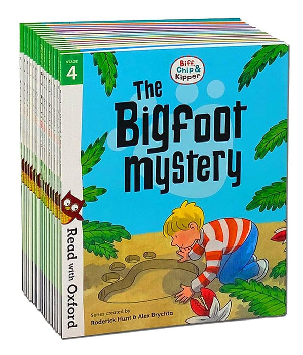 Biff, Chip and Kipper: Read with Oxford Stage 4 16 Books Collection Set by Roderick Hunt - Age 5+ - Paperback 0-5 Oxford University Press