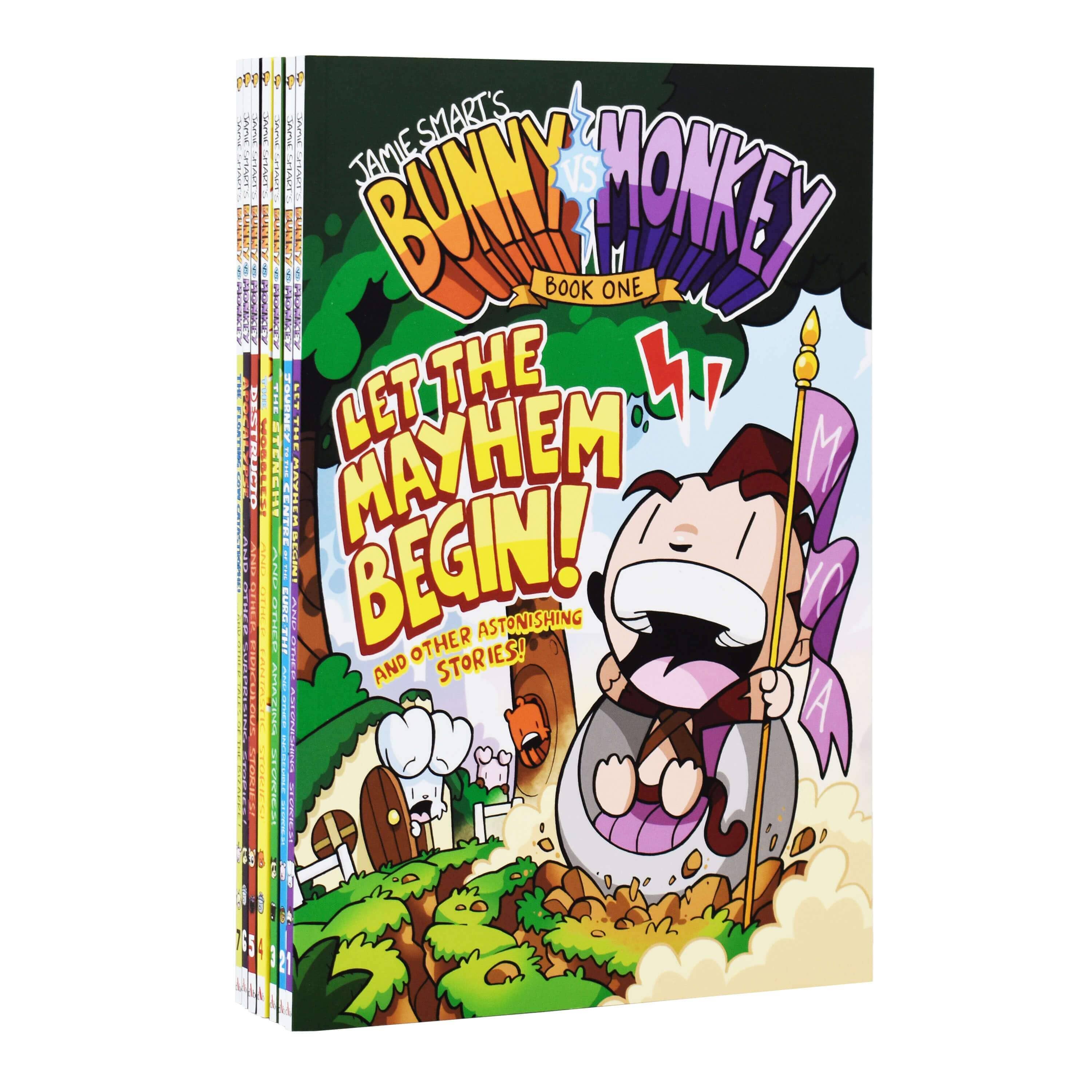 Jamie Smart Bunny Vs Monkey Series 2 Books Collection Set Human