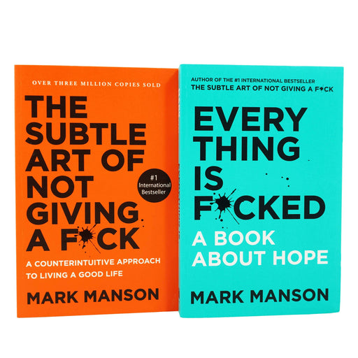 The Subtle Art of Not Giving a/Everything Is by Mark Manson 2 Books Collection Set - Non-Fiction - Paperback Non-Fiction HarperCollins Publishers