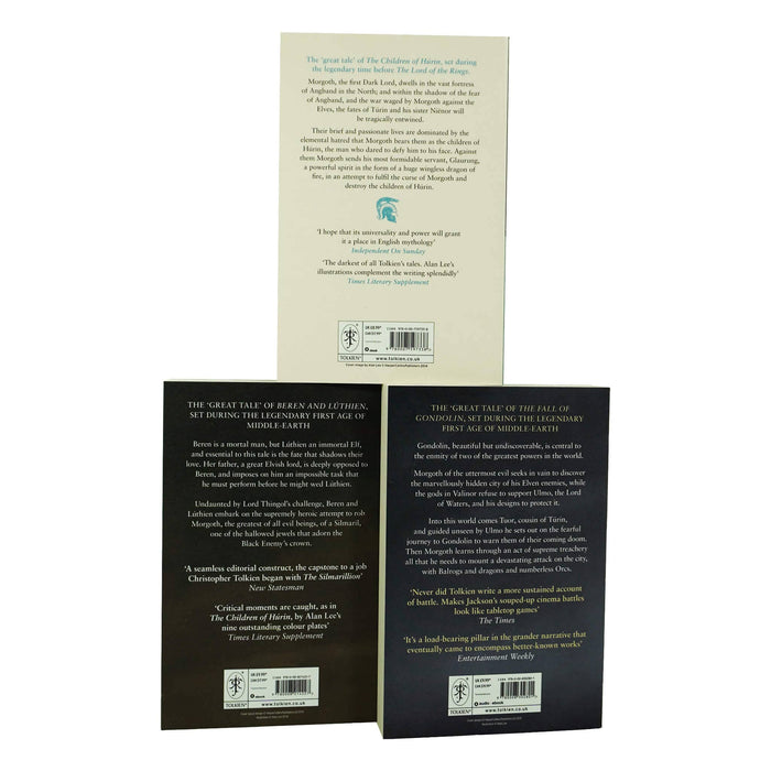 The First Age of Middle-earth by J.R.R. Tolkien 3 Books Collection Set - Fiction - Paperback Fiction HarperCollins Publishers