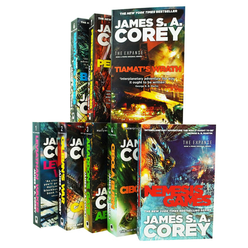 The Expanse Series 8 Books Collection Set by James S. A. Corey - Fiction - Paperback Fiction Orbit