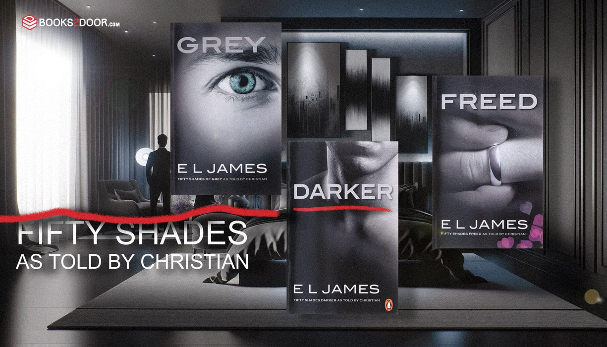 Fifty Shades as Told by Christian Trilogy by E L James 3 Books Collect