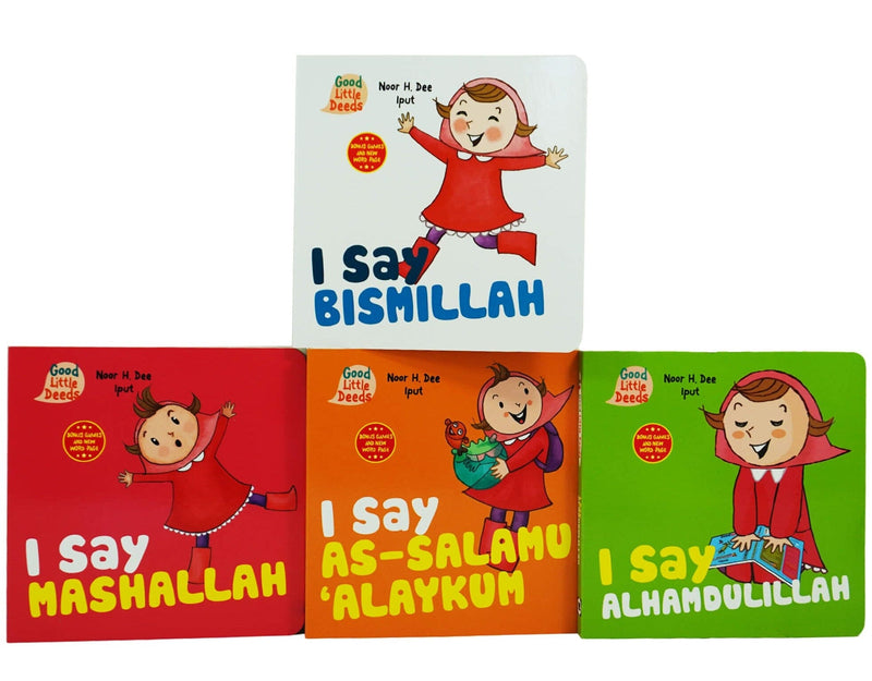 Children Islamic I Say Series 4 Books Collection Set By Noor H. Dee - Ages 1+ - Board Book 0-5 The Islamic Foundation