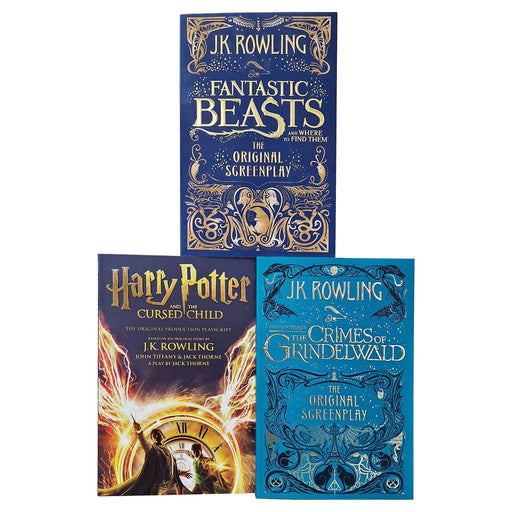 Harry Potter & Fantastic Beasts Scripts by J.K. Rowling 3 Books Collection Set - Ages 10-15 - Paperback 9-14 Sphere