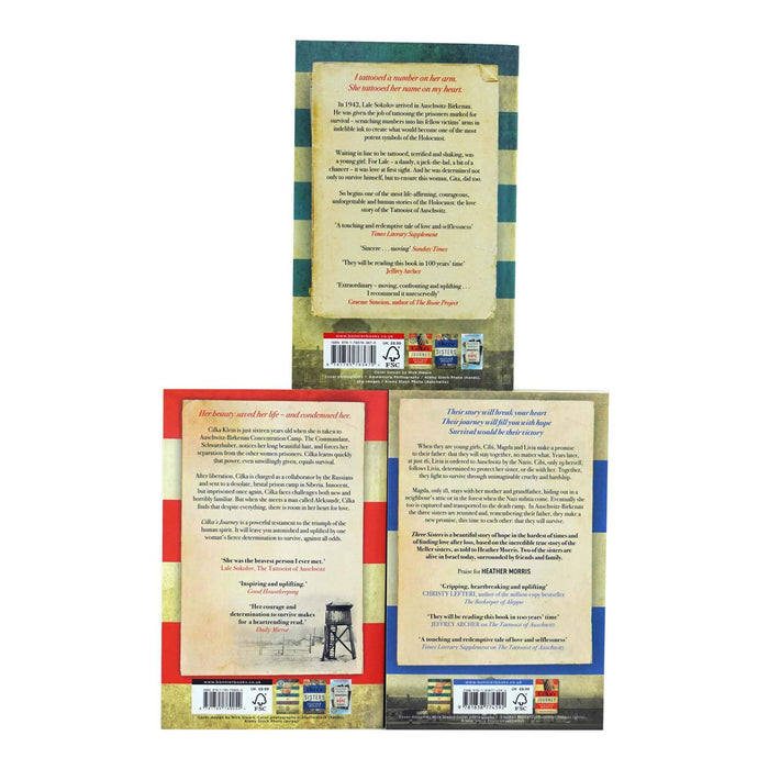 The Tattooist of Auschwitz By Heather Morris 3 Books Collection Set - Fiction - Paperback Fiction Bonnier Books Ltd