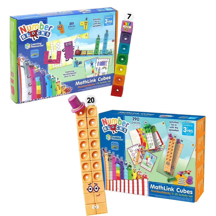 MathLink Cubes Numberblocks 1-20 Activity Set by Learning Resources ...