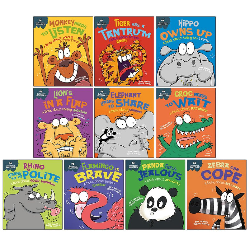Behaviour Matters Series by Sue Graves & Trevor Dunton Illustrated 10 Books Collection Set - Ages 4-7 - Paperback