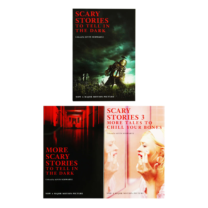 Scary Stories to Tell in the Dark by Alvin Schwartz 3 Books Collection Box Set - Ages 8-12 - Paperback 9-14 HarperCollins Publishers